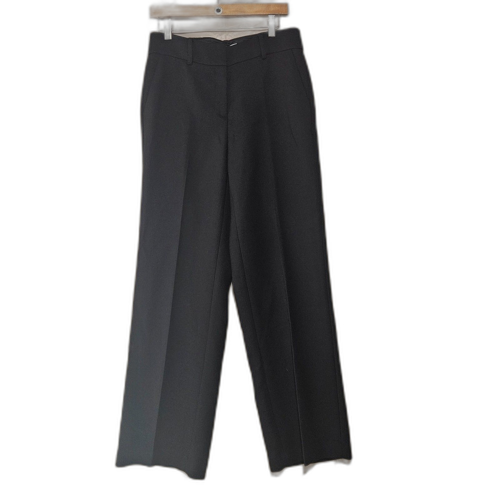 New Brooks Brothers Womens The Essentials Wide Leg Trousers Wool Blend Sz 6 $298